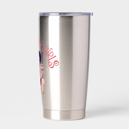 Meisjes zullen meisjes zijn | Feministische heks t Geïsoleerde Drinkbeker (Links)