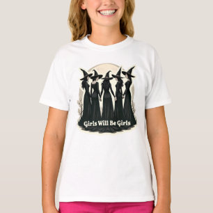 Meisjes zullen meisjes zijn (heks Halloween thema) T-shirt