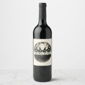 Meisjes zullen meisjes zijn met een heksenthema op wijn etiket (Voorkant)