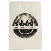 "Meisjes zullen meisjes zijn | Schattige heksenthe Medium Cadeauzakje (Achterkant)