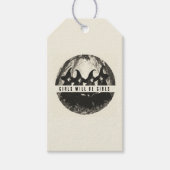 "Meisjes zullen meisjes zijn | Schattigee Hallowee Cadeaulabel (Voorkant)