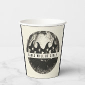 "Meisjes zullen meisjes zijn | Schattigee Hallowee Papieren Bekers (Achterkant)