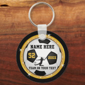 Meisjes Zwart en gouden persoonlijke Sleutelhanger (Voorkant)