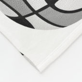 Meisjes zwart grijs basketbalveld mijn gelukkige p fleece deken (Hoek)
