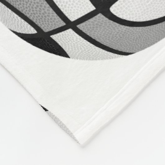 Meisjes zwart grijs basketbalveld mijn gelukkige p fleece deken (Hoek)