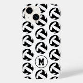 meisjes zwart wit volleyballen patroon Case-Mate iPhone case (Achterkant)