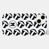 meisjes zwart wit volleyballen patroon Case-Mate iPhone case (Achterkant (horizontaal))
