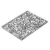 Meisjes zwarte en witte rozen notitieboek (Linkerzijde)