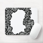 Meisjes  zwarte rozen muismat (Met muis)