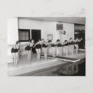 Meisjes Zwem Team, 1930 Briefkaart