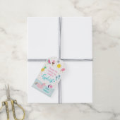 Meisjes Zwembad Party Verjaardag Dank u Cadeaulabel (Met Touw)