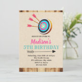 Meisjesaarsverjaardagsuitnodiging Kaart (Staand voorkant)