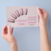 meisjesachtig chic elegante nagel manicure nagel s flyer (Hand)