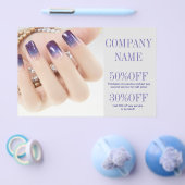 meisjesachtig chic elegante nagel manicure nagel s flyer (Enkel)