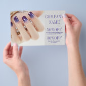 meisjesachtig chic elegante nagel manicure nagel s flyer (Hand)