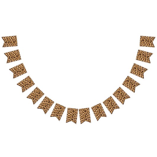meisjesachtig chic luipaardprint wilde safari-fees vlaggetjes (Alle)