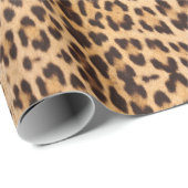 meisjesachtig chic wilde safari feest luipaardprin cadeaupapier (Rol Hoek)