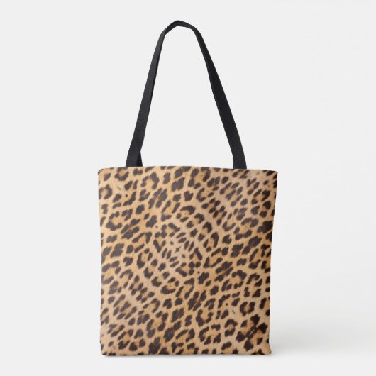 meisjesachtig chic wilde safari mode luipaardprint tote bag (Achterkant)
