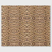 meisjesachtig chic wilde safari party luipaardprin cadeaupapier (Vlak)