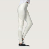 Meisjesachtig Cool Modern Wit Marmer Textuur Leggings (Rechts)