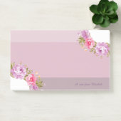 Meisjesachtig Cute Bloem, Gestreept-Personaliseerb Post-it® Notes (Kantoor)