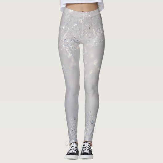Meisjesachtig Cute Glitterig Leggings (Voorkant)