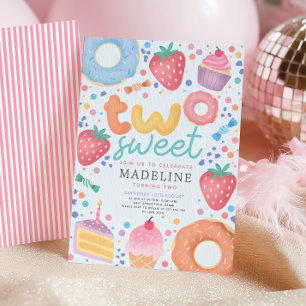 Meisjesachtig Cute Pastel Roze Twee Zoete 2de Verj Kaart