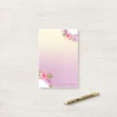 Meisjesachtig Cute Stijlvolle Bloem -Persoonlijk Post-it® Notes (Op bureau)