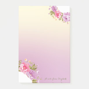 Meisjesachtig Cute Stijlvolle Bloem -Persoonlijk Post-it® Notes