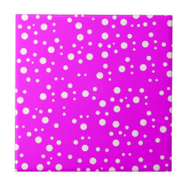 Meisjesachtig effen roze fuchsia muur | Licht helr Tegeltje