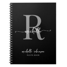 Meisjesachtig Elegant Zwart Grijs Kookboek Recept 