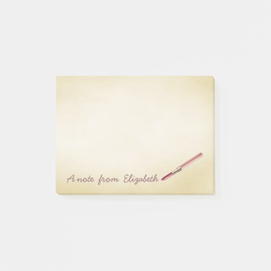 Meisjesachtig geraffineerd cute , Lippenstift Post-it® Notes (Voorkant)