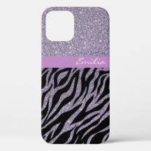 Meisjesachtig Glitter Zebra Dierenprint Patroon Aa