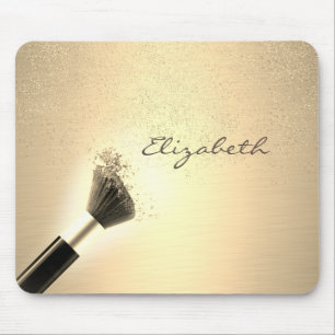 Meisjesachtig, Gouden Confetti, Make-up Kwast, Per Muismat