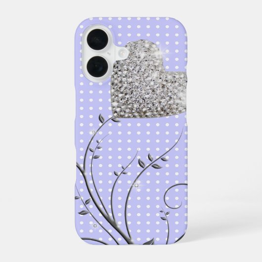 Meisjesachtig hart van liefde iPhone 16 hoesje (Achterkant)