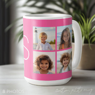 Meisjesachtig Hot Pink Instagram 8 Foto Collage Mo Koffiemok