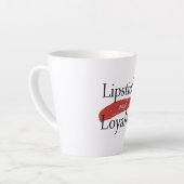 Meisjesachtig Make-up Liefhebber Trouw Slogan Latte Mok (Linkerhoek)