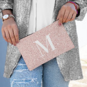 Meisjesachtig moderne serif monogram roze gouden g etui