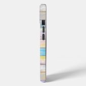 Meisjesachtig nep pastelkleurig houten hart turquo Case-Mate iPhone case (Achterkant / Links)