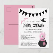 Meisjesachtig ondeugende Halloween Bruidsdouche Ui Briefkaart (Voorkant / Achterkant)