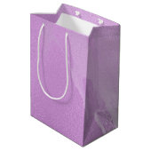 Meisjesachtig Paars Abstract Medium Cadeauzakje (Achterkant Gekanteld)
