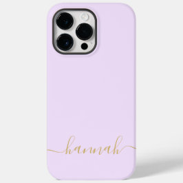 Meisjesachtig Paars Monogram Modern Schrift Persoo Case-Mate iPhone 14 Pro Max Hoesje