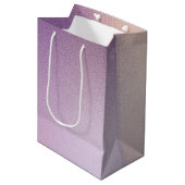 Meisjesachtig Paars Roze Medium Cadeauzakje (Voorkant Gekanteld)