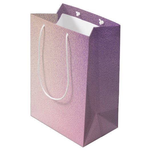 Meisjesachtig Paars Roze Medium Cadeauzakje (Achterkant Gekanteld)