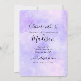 Meisjesachtig Paars Roze Tie Dye Kaart