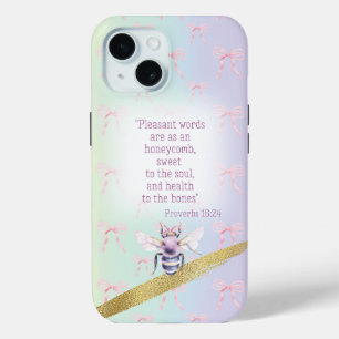 Meisjesachtig Pastel Regenboog Coquette Waterverf  iPhone 15 Case