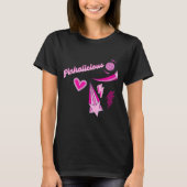 Meisjesachtig Retro Roze Power Shirt (Voorkant)