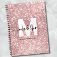 Meisjesachtig Rose Goud Blozende Roze Glitter Mono