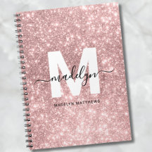 Meisjesachtig Rose Goud Blozende Roze Glitter Mono