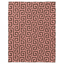 meisjesachtig roze & bruin abstract patroon